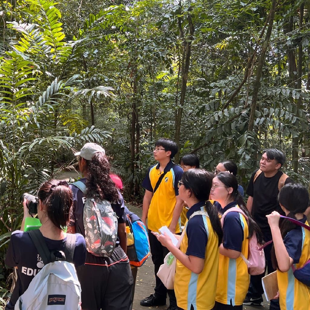 Students engaging in hands-on sustainability learning